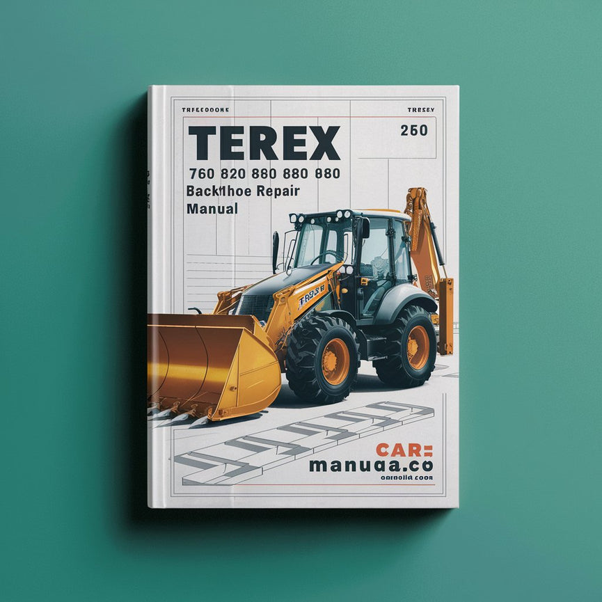 Manual de servicio y reparación de retroexcavadoras TEREX 760 820 860 880 970 980