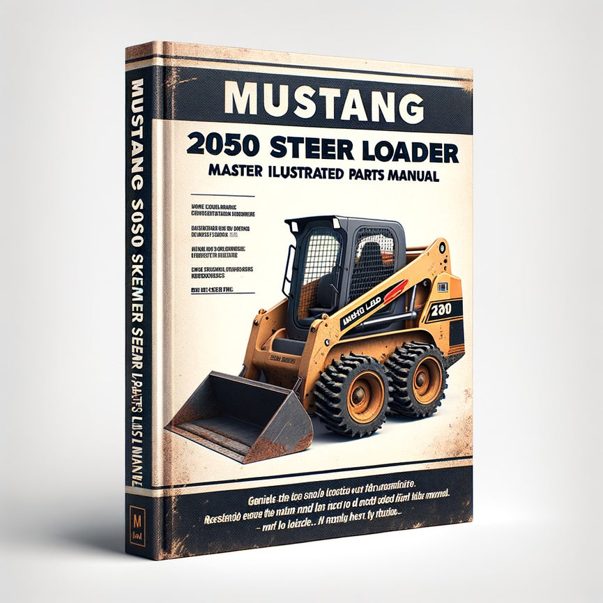 Manual ilustrado de la lista de piezas del minicargador Mustang 2050