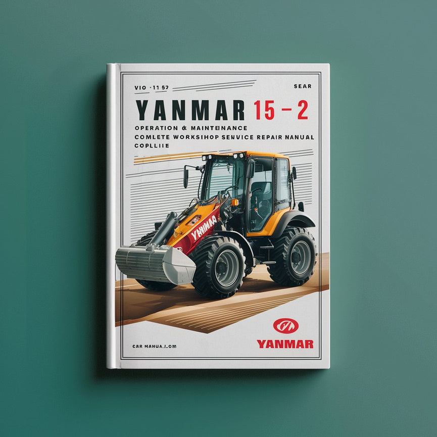 Manual completo de reparación y servicio de taller de la excavadora Yanmar ViO 15-2