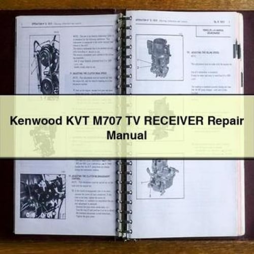 Manuel de réparation du récepteur TV Kenwood KVT M707 Télécharger PDF