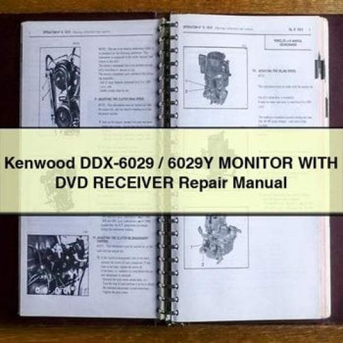 Manuel de réparation du récepteur DVD Kenwood DDX-6029 / 6029Y avec moniteur et téléchargement PDF