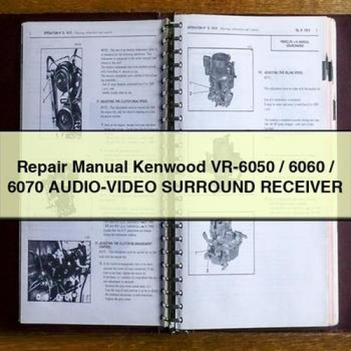 Manuel de réparation Kenwood VR-6050 / 6060 / 6070 Récepteur AUDIO-Vidéo SURROUND Télécharger PDF