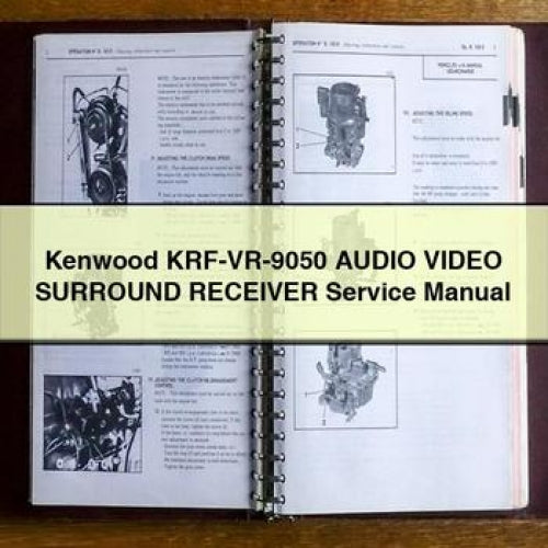 Manuel d'entretien du récepteur audio vidéo SURROUND Kenwood KRF-VR-9050 PDF à télécharger