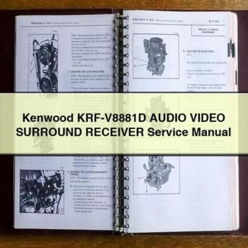 Kenwood KRF-V8881D AUDIO Video SURROUND Receiver Service Manual PDF Download