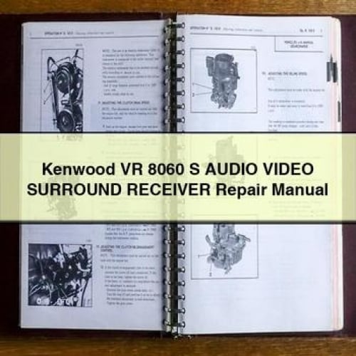 Manuel de réparation du récepteur audio vidéo SURROUND Kenwood VR 8060 S en téléchargement PDF