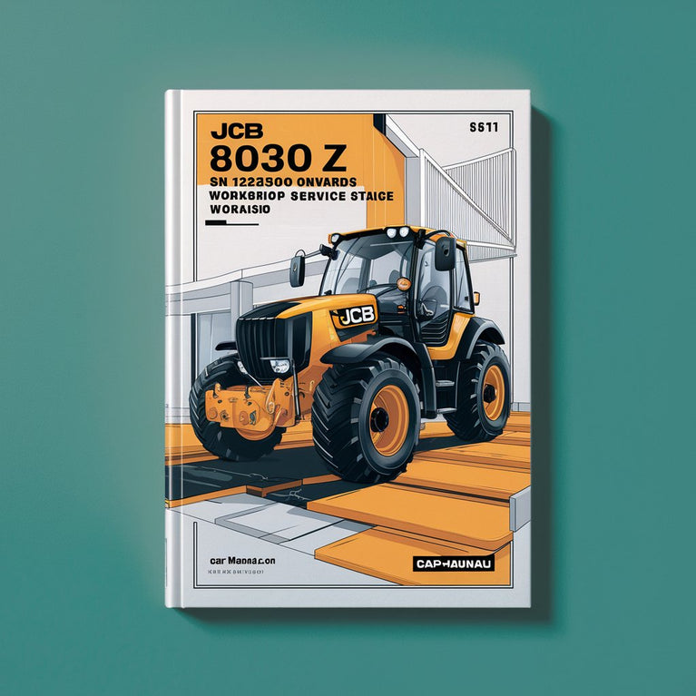 Manual de reparación y servicio del taller JCB 8030 Z SN 1228500 en adelante