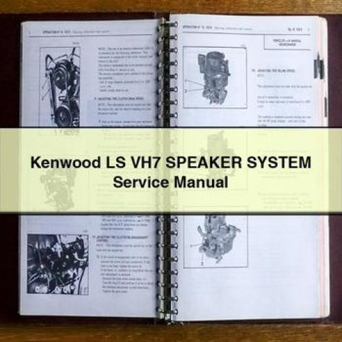 Téléchargement PDF du manuel d'entretien du système de haut-parleurs Kenwood LS VH7