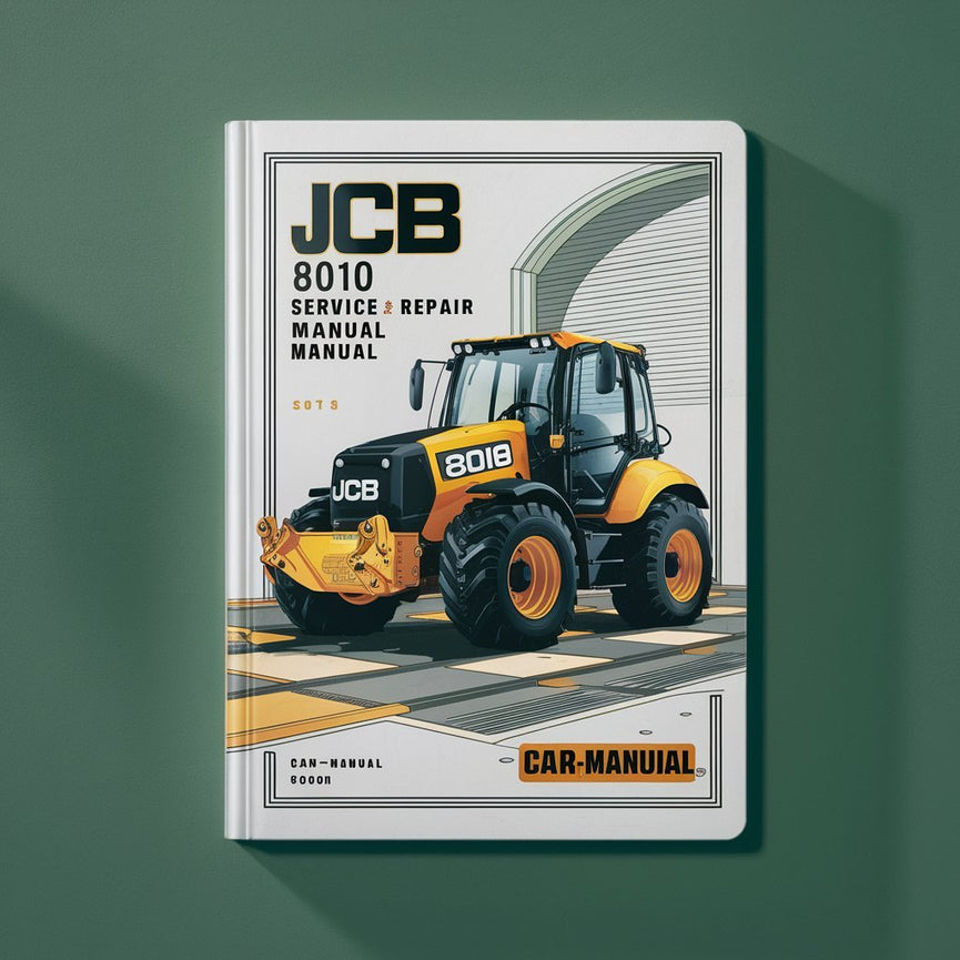 Manual de servicio y reparación de la excavadora JCB 8010