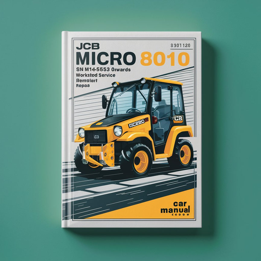 Manuel de réparation et d'entretien d'atelier JCB Micro 8010 SN M1149553 et suivants