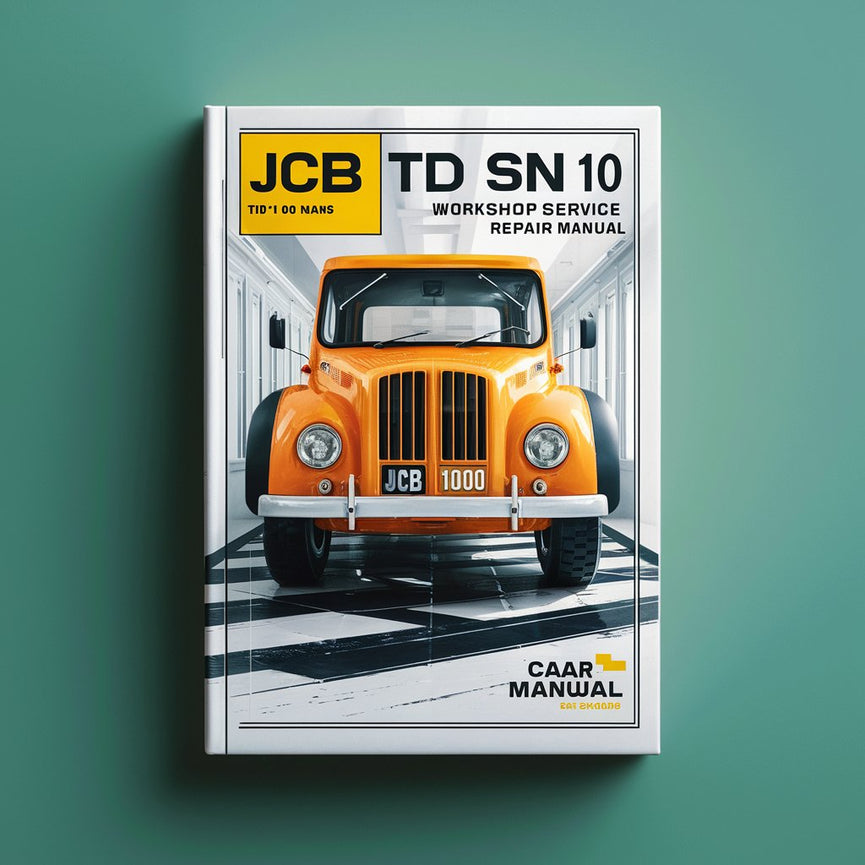 Manual de reparación y servicio del taller JCB TD 10 SN 1011000 en adelante