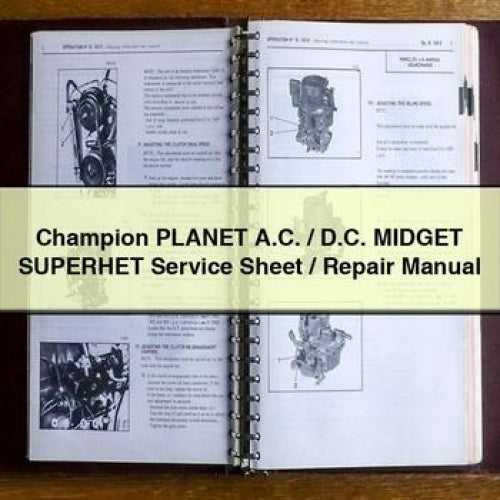 Fiche de service / Manuel de réparation Champion PlanET AC / DC MIDGET SuperHET Télécharger PDF