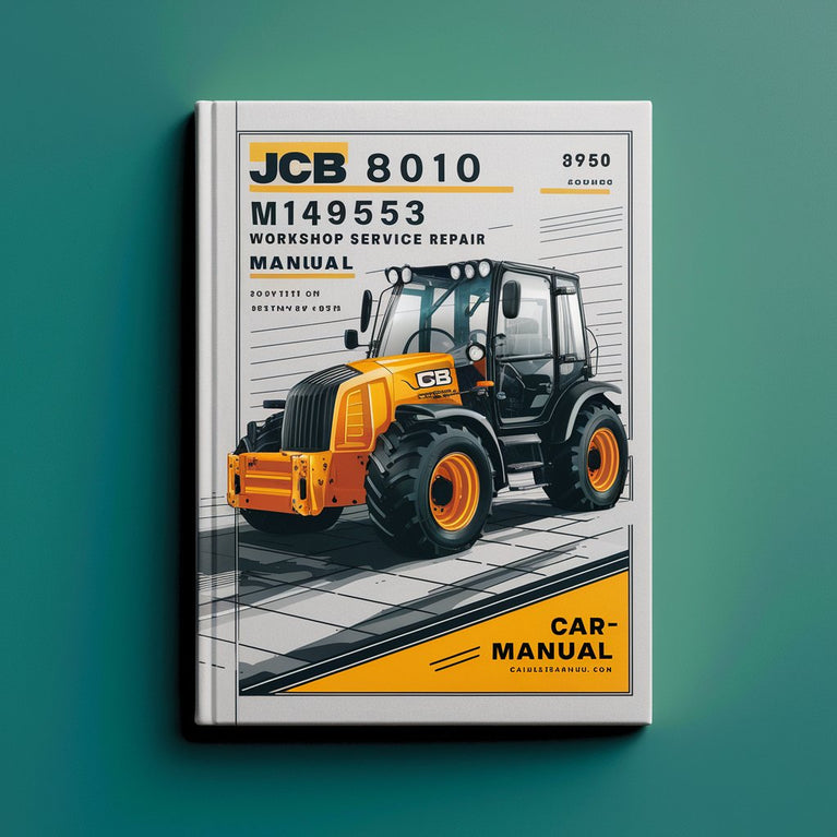 Manuel de réparation et d'entretien d'atelier JCB 8010 M1149553 et versions ultérieures