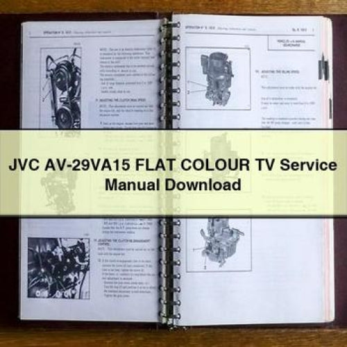 JVC AV-29VA15 FLAT COLOUR TV Service Manual Download PDF