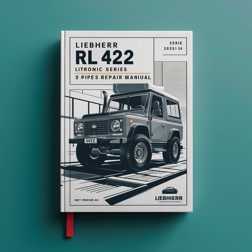 Manual de reparación y servicio de TENEDORES DE TUBOS LIEBHERR Serie RL 422 LITRONIC 2