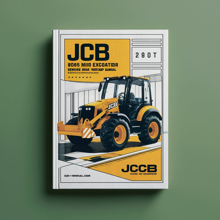 Manuel d'atelier de réparation et d'entretien de la pelle JCB 8065 Midi