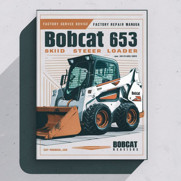 Manual de reparación y servicio de fábrica de la minicargadora BOBCAT 653