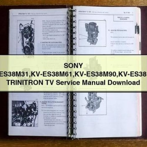 SONY KV-ES38M31 KV-ES38M61 KV-ES38M90 KV-ES38M91 TRINITRON TV Manuel d'entretien Télécharger le PDF