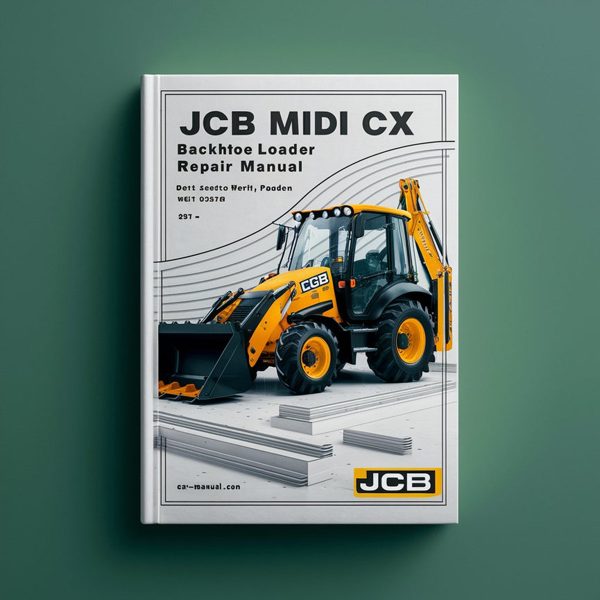 Manual de servicio y reparación de la retroexcavadora JCB Midi CX