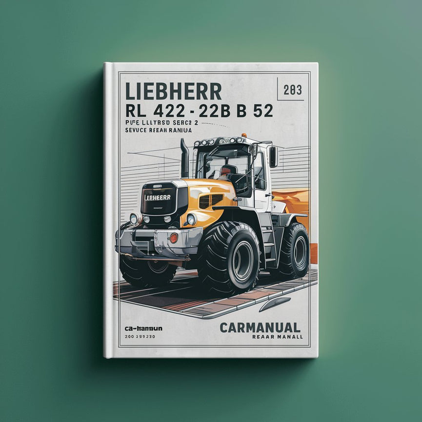 Manuel de réparation et d'entretien du poseur de canalisations Liebherr RL 422 22B 42B 52 série 2 Litronic