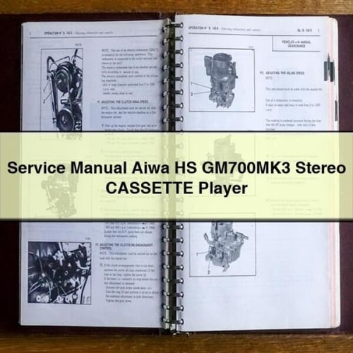 Manuel de service Aiwa HS GM700MK3 Lecteur de cassettes stéréo Téléchargement PDF