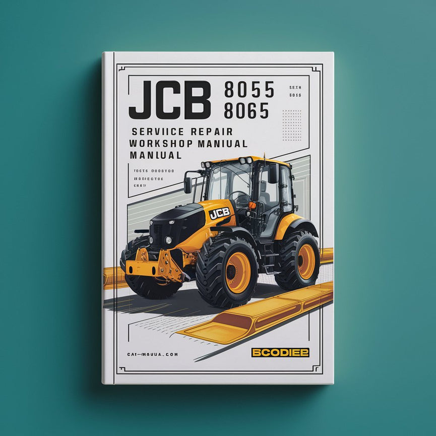 Manuel d'atelier de réparation et d'entretien des excavatrices JCB 8055 8065