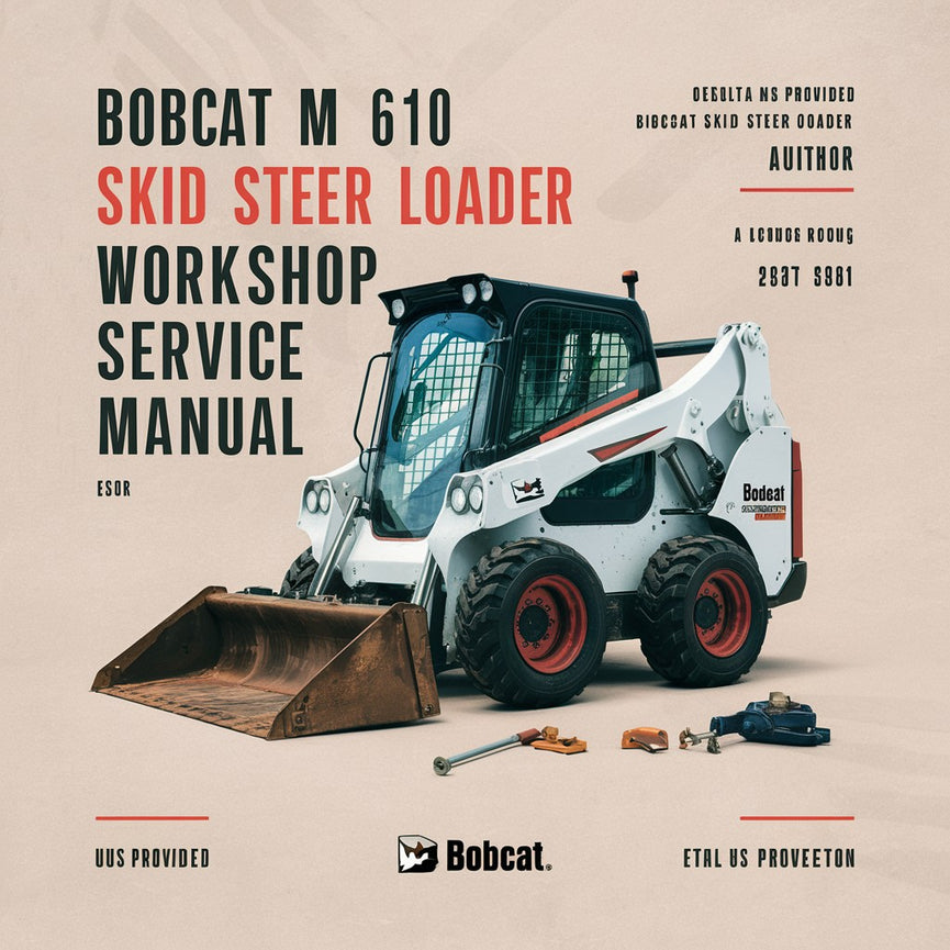 Manual de reparación y servicio del minicargador Bobcat M 610