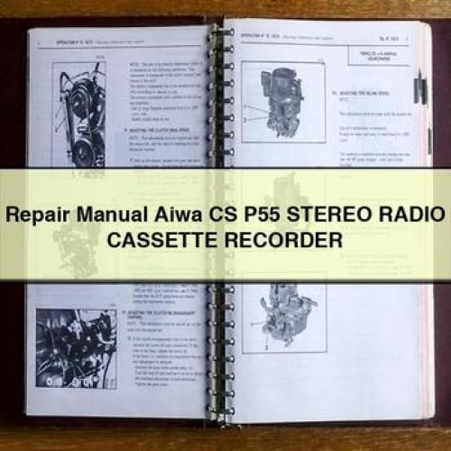 Manuel de réparation Aiwa CS P55 Stereo RADIO CASSETTE RECORDER Télécharger PDF