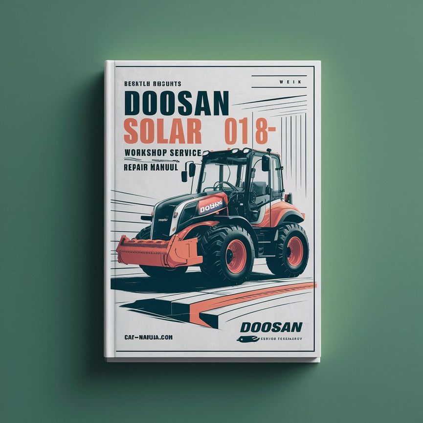 Manual de servicio y reparación del taller de la excavadora Doosan Solar 018-VT