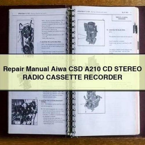 Repair Manual Aiwa CSD A210 CD Stereo RADIO CASSETTE RECORDER PDF Download