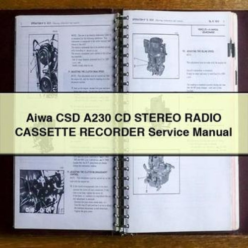 Aiwa CSD A230 CD Stereo RADIO CASSETTE RECORDER Manuel d'entretien Télécharger PDF