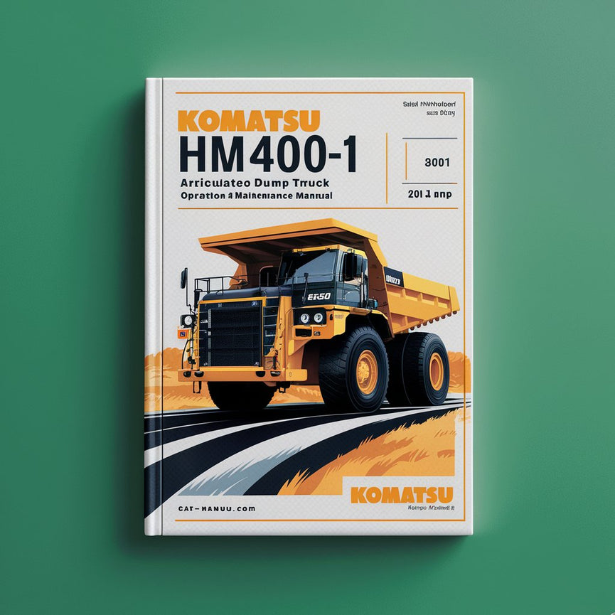 Manual de operación y mantenimiento del camión volquete articulado Komatsu HM400-1 (número de serie: 1001 y posteriores)