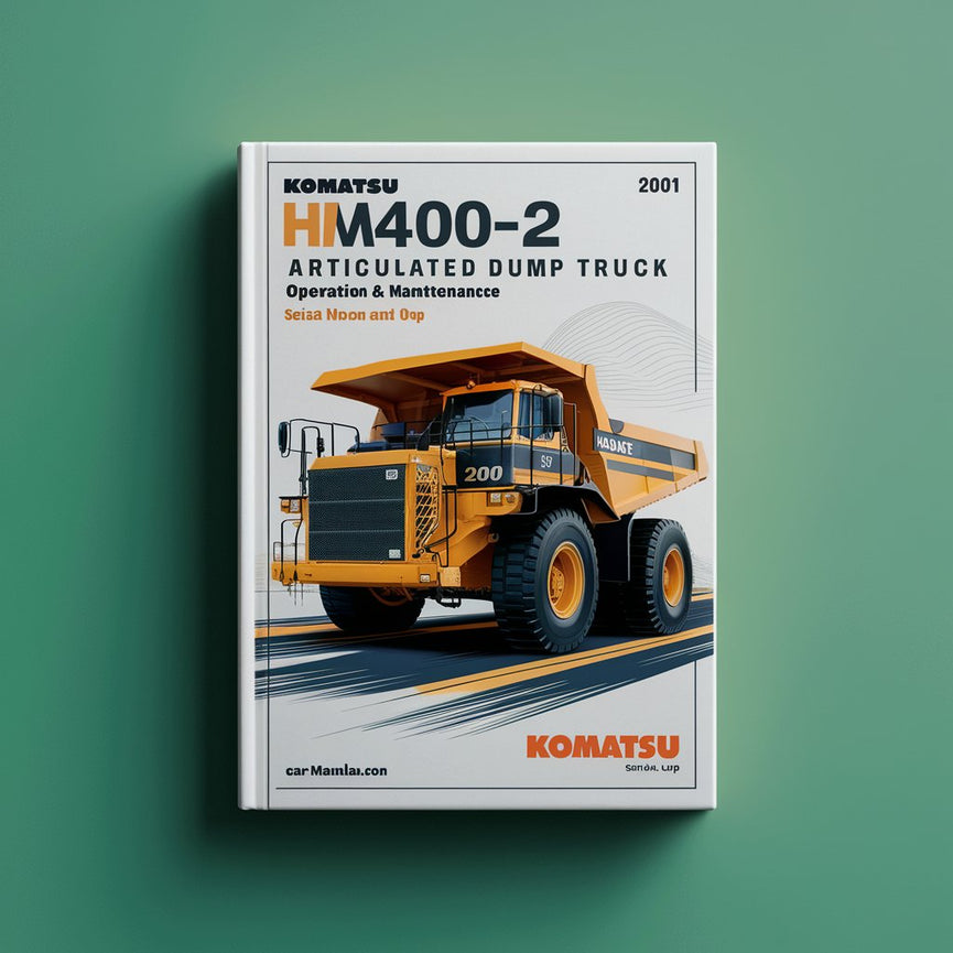 Manual de operación y mantenimiento del camión volquete articulado Komatsu HM400-2 (número de serie: 2001 y posteriores)