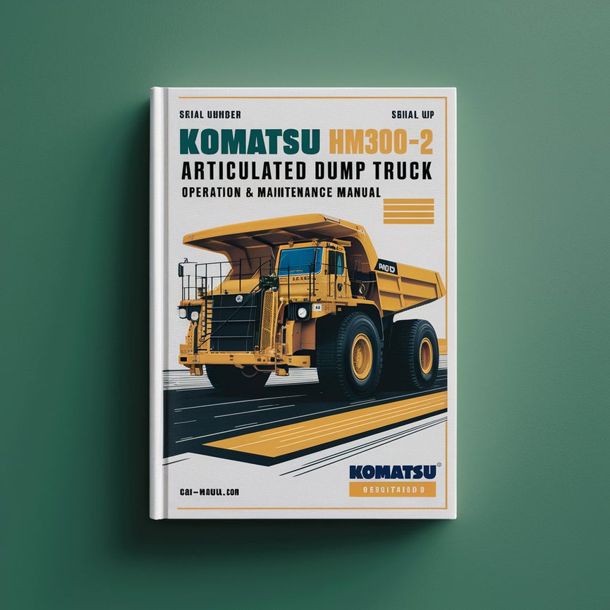 Manual de operación y mantenimiento del camión volquete articulado Komatsu HM300-2 (número de serie: 2481 y posteriores)