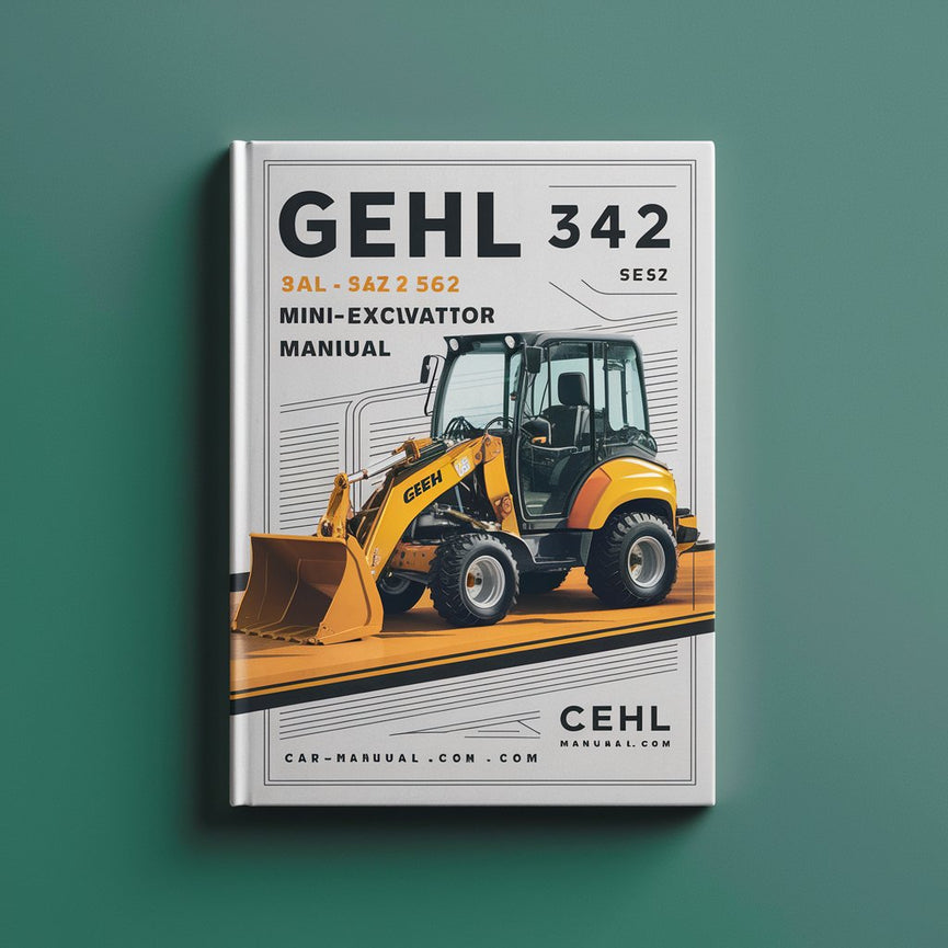 Gehl 342 362 Mini-excavator Parts Manual