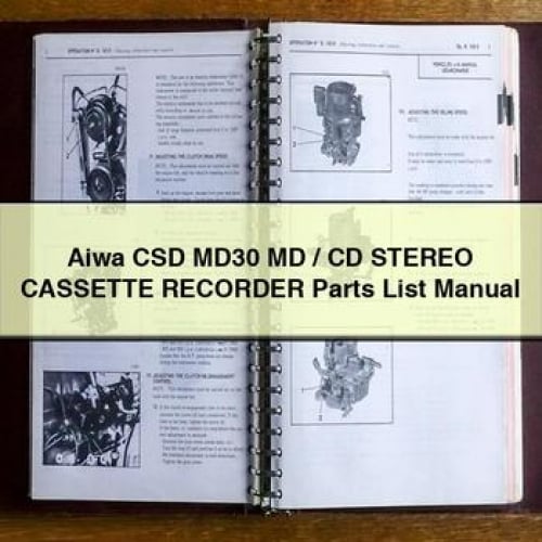 Liste des pièces détachées du graveur de cassette stéréo MD / CD Aiwa CSD MD30 Téléchargement PDF