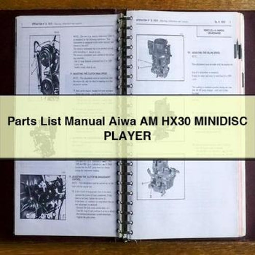 Parts List Manual Aiwa AM HX30 MINIDISC Player PDF Download