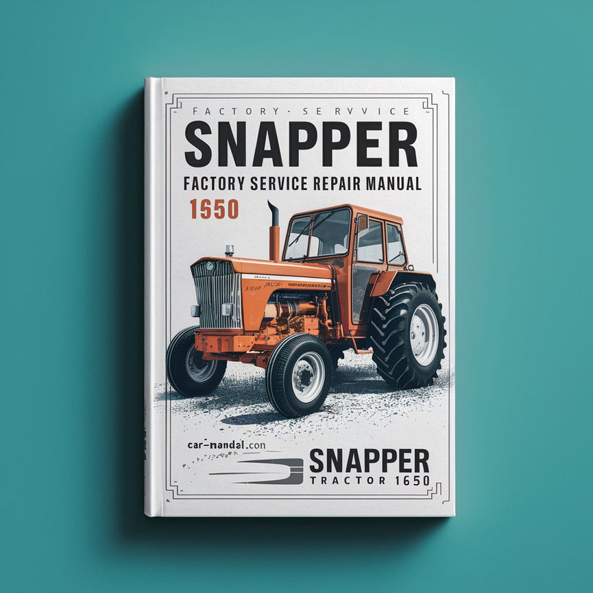 Snapper Tractor 1650 Factory Service Repair Manual