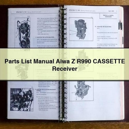 Liste des pièces détachées du récepteur à cassette Aiwa Z R990 en téléchargement PDF