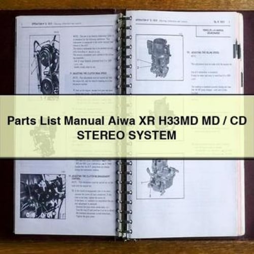 Liste des pièces détachées Système stéréo MD / CD Aiwa XR H33MD Téléchargement PDF