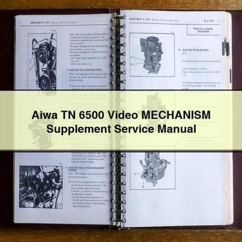 Aiwa TN 6500 Video MECHANISM Supplement Service Manual PDF Download