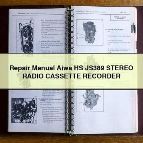 Manuel de réparation Aiwa HS JS389 Stereo RADIO CASSETTE RECORDER Télécharger PDF