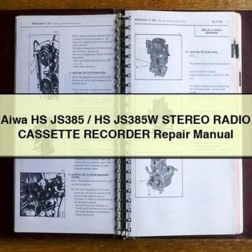 Manuel de réparation de l'enregistreur de cassettes stéréo Aiwa HS JS385 / HS JS385W en format PDF à télécharger