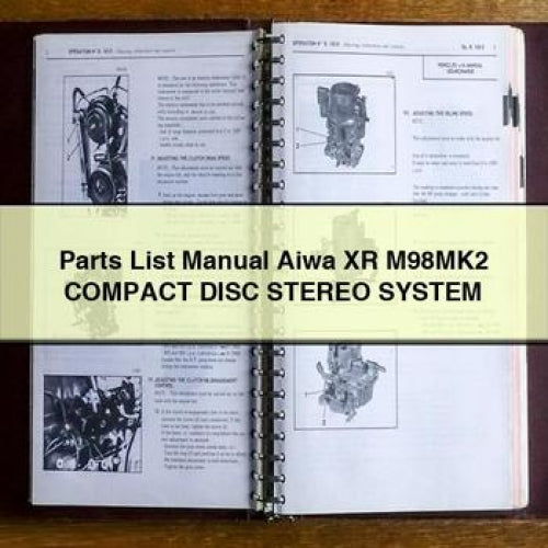 Liste des pièces détachées Système stéréo compact Aiwa XR M98MK2 à télécharger en PDF