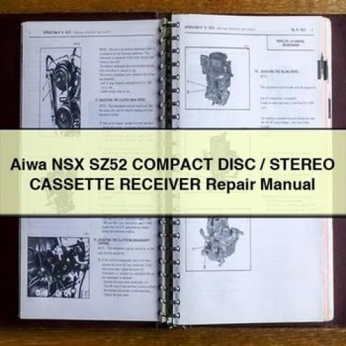 Aiwa NSX SZ52 Compact DISC / Stereo CASSETTE Receiver Repair Manual PDF Download