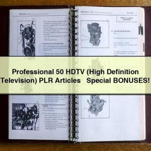 Professional 50 HDTV (High Definition Television) PLR Articles + Special BONUSES