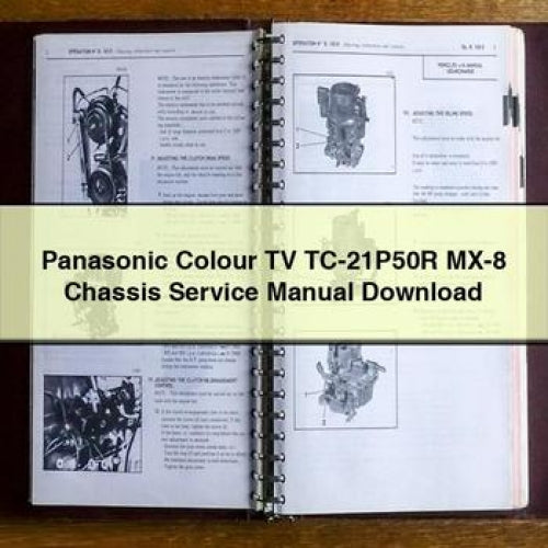 Manuel d'entretien du châssis du téléviseur couleur Panasonic TC-21P50R MX-8 Télécharger le PDF