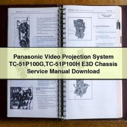 Manuel d'entretien du châssis E3D du système de projection vidéo Panasonic TC-51P100G TC-51P100H Télécharger le PDF