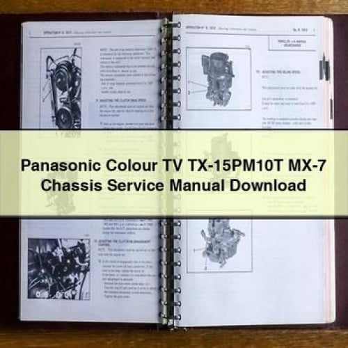 Manuel d'entretien du châssis du téléviseur couleur Panasonic TX-15PM10T MX-7 Télécharger le PDF