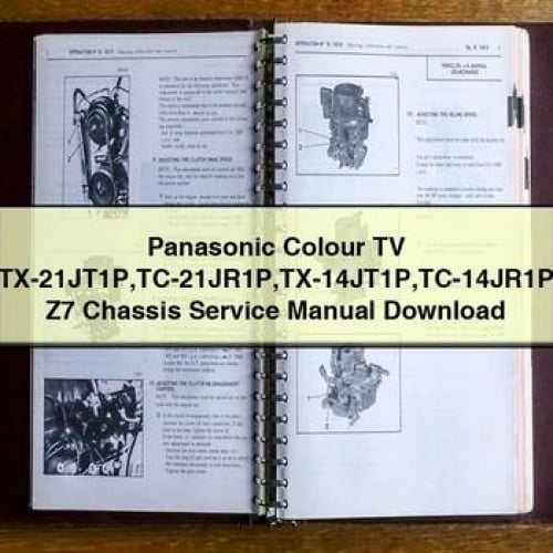 Manuel d'entretien du châssis du téléviseur couleur Panasonic TX-21JT1P TC-21JR1P TX-14JT1P TC-14JR1P Z7 Télécharger le PDF