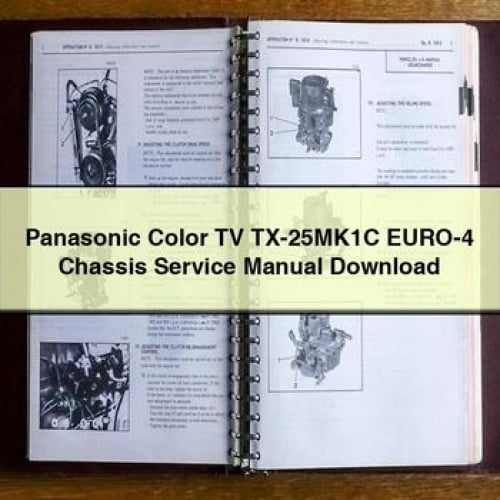 Manuel d'entretien du châssis du téléviseur couleur Panasonic TX-25MK1C EURO-4 Télécharger le PDF